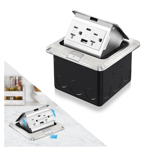 Boîtier de prise électrique étanche pour îlot de cuisine et salon moderne