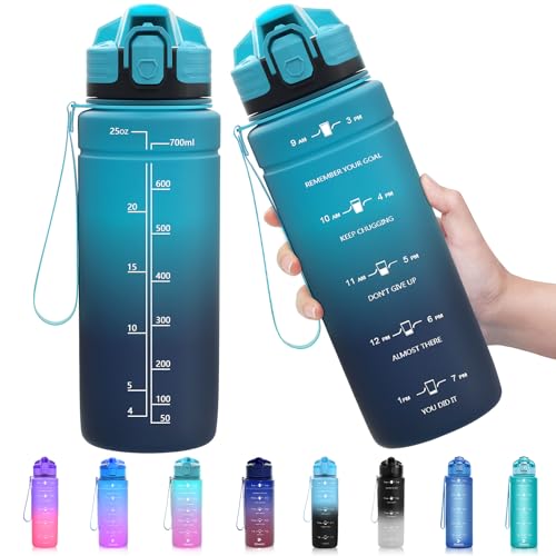 Zounich Trinkflasche Kinder Auslaufsichere 1L/700ml/500ml-BPA frei trinkflaschen Sport tritan Kunststoff Wasserflasche für Fahrrad, Schule, kohlensäure geeignet, spülmaschinenfest Sportflasche