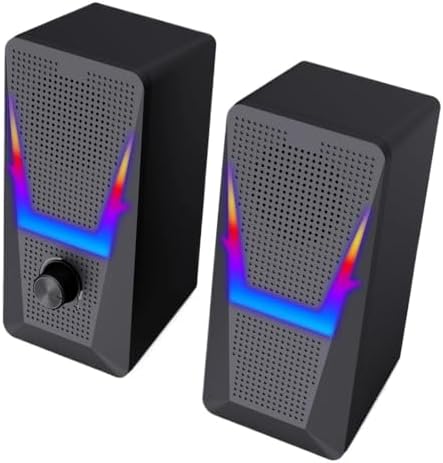 2.0 Stereo Surround Music RGB Gaming Speakers Sound Bar for Computer Desktop PC Loudspeakers image 2