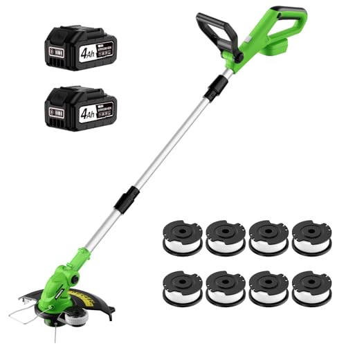 KOMASTY 20V 12 Inches Cordless String Trimmer 2 X 4.0Ah