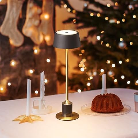 DAWALIGHT Marble Cordless Table Lamp with Touch Controls Cover