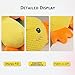 hwqsad Grishay Calm Duck Dog Toy, Yellow Calming Duck for Dogs,2024 New Emotional Support Duck for Dogs,Stuffed Duck Dog Toy for Indoor Dog (Yellow)