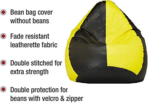 Blue Black Bean Bag Cover Without Beans- True 2f 1