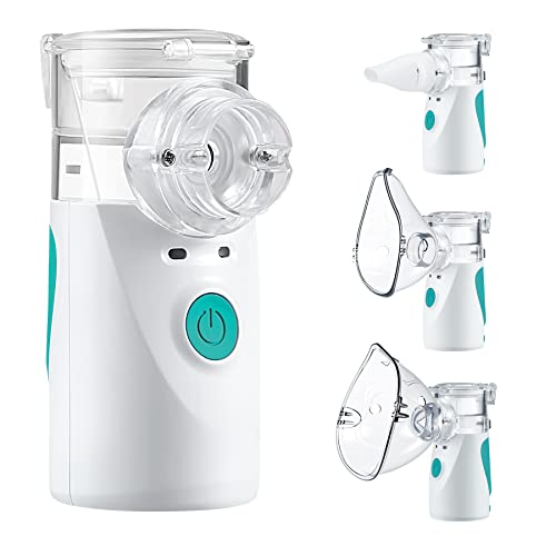 Portable Nebulizer, Nebulizer Machine for Adults and Kids, Ultrasonic Mesh Nebulizer with Two Modes, Personal Steam Inhaler for Breathing Problems