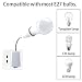 Bonlux Portalámparas LED E27 con interruptor, convertidor giratorio 360°, brazo de 20...