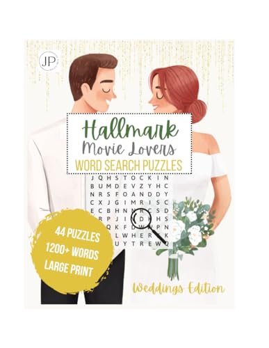 "HALLMARK MOVIE LOVERS" WORD SEARCH PUZZLES, WEDDING EDITION: HALLMARK WEDDINGS WORD SEARCH