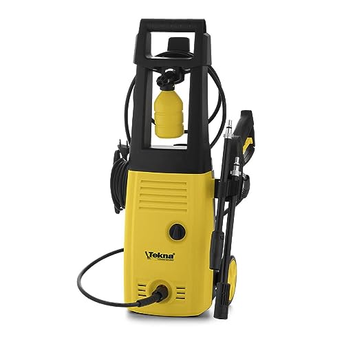 Lavadora de Alta Pressão 1400W, 1500 PSI com Shampoozeira, Rodas e Alça Longa HLX TEKNA