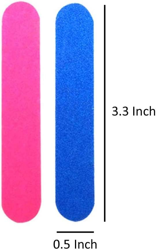 KISEER Mini Nail Files Bulk, 200 Pcs Disposable Double Sided Emery Boards Travel Size for Men, Women, Kids (3.3 Inch)