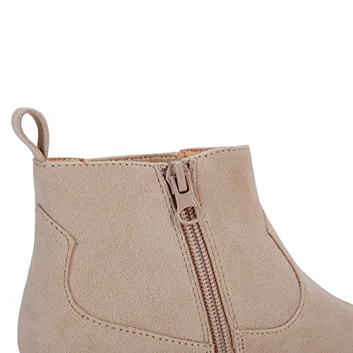 Rolmama Girls Boots Side Zipper Chelsea Ankle Boots Anti Slip Low Heel Fashion Kids Martin Booties #TOP7