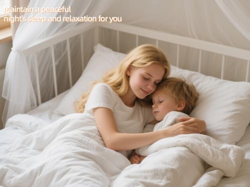 Image of 1.2M Wide Bed with White Extra Dense Quadrant Protection Mosquito Net,Dormitory Double Bed Cover Dense Insect Net for Camping,Family,Dormitory,Housing Bed Bug Protection (L:1.9m*W:1.2m)