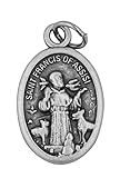 Venerare Traditional Catholic Saint Medal (Saint Francis Pet Medal, Oval)