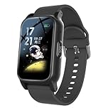 Fall Detection Smart Watch for Seniors with GPS Tracking & SOS Emergency Call – HD Video Call Fitness Watch with Heart Rate/Blood Pressure Monitor, Medication Reminder– IP67 Waterproof (Black)