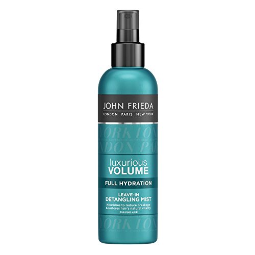 John Frieda Luxurious Volume Full Hydration Leave-In Detangling Mist, For Fine Hair, Volume Enhancing, 6.77 Ounces, Fortified with Vitamin B5 and Honey