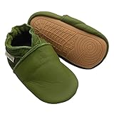 Krabbelschuhe Baby Lauflernschuhe lederpatschen Jungen Mädchen Weicher Leder Kleinkind Rutschfeste Lederschuhe 6-24 Monate