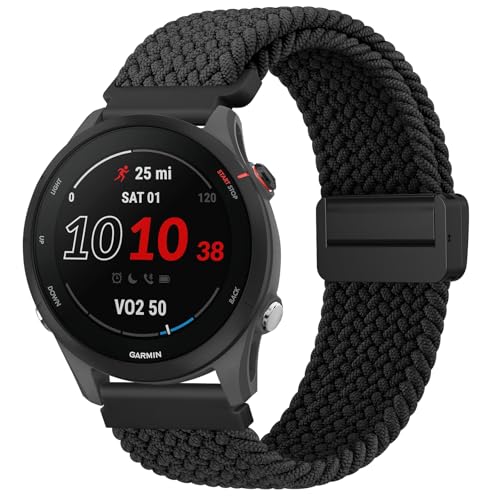 [YGTBSR]�҂ݍ��ݐL�k���o���h Garmin Forerunner 570 42mm/Vivoactive 6 / 5�Ή� ���C�o�b�N�� �L�k���i�C���� ���i�K�ɒ����ȃX�e�����X�X�`�[���o�b�N���t���j�����p �R���p�`�u��Forerunner 165 