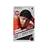 Red by Kiss Premium Bow Wow X Power Wave Durag, 360 Wave Compression Cap for Men & Women, Adjustable Hook-&-Loop Strap, Stylish & Durable, Ideal for Locs, Braids, Finger Waves (Jumbo Velvet - Black)