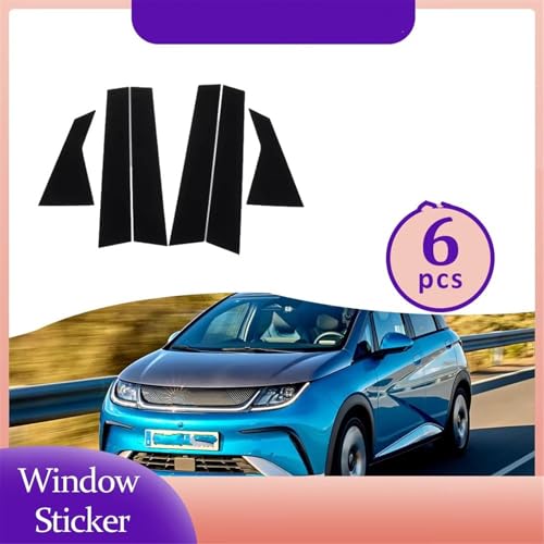 Adhesivos de pilares de coche BYD Dolphin para proteger y abrillantar ventanas 2