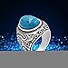 Fashion Popular Pattern Design Retro Vintage Türkis Ring für Männer Kissen Für Ringe