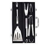 Kit de barbacoa completa para amante de la parrilla: pala de barbacoa* 1, clip de barbacoa* 1, horquilla BBQ * 1, caja de aluminio* 1.