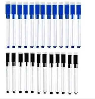 KRYTONE® Set Of 20 Black And Blue Magnetic Whiteboard Pen Erasable Marker Office School Stationery Supplies (Set of 20, Black And Blue)-image-28