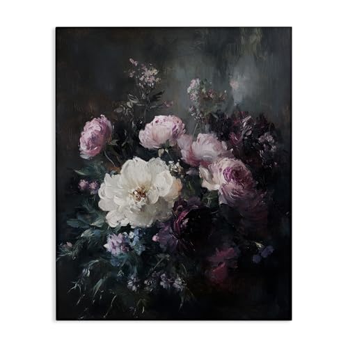 Stupell Industries Vintage Dark Blossoms Canvas Wall Art Design by Petal Prints Design, 30 x 40 by Stupell Industries - Used condition - US$56.00