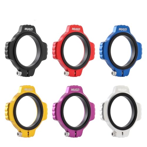 Yundxi Bicycle Crank Alloy Bottom Bracket Preload Adjuster Kit 28.99 Aluminium Alloy Crank Preload Ring for Dub Bike Crank Upgrade Parts (Purple)