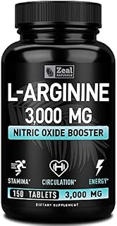 L Arginine 3000mg (150 Tablets | 1000mg) Maximum Dose L-Arginine Nitric Oxide Supplement