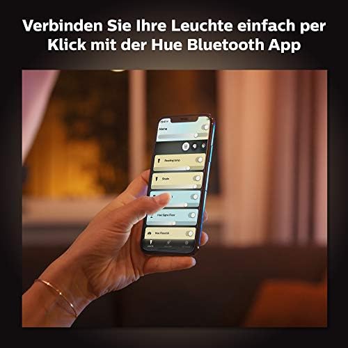 Philips Hue Fair White Ambiance Smart Ceiling Suspension Light LED with Bluetooth, Black and Dimmer Switch. Works with Alexa, Google Assistant and Apple HomeKit.