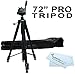 Professional 72" TRIPOD FOR Canon Vixia HF R82, HF R80, HF R800, R62, HF R60, HF R600, HF R700, HF R72, HF R70, HF R52, HF R50, HF G40, HF G30, HF G20, HF G10, HF R32, HF R30, HF R300 HD Camcorder
