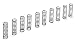 Rear Spring Set, Low Frequency (5 pair): 22/T/SCT