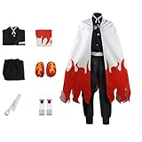 UZAIN Cosplay Costume Anime Rengoku Kamado Tanjirou Zenitsu Giyuu Cosplay Kimono Outfit Uniform Halloween (2XL, Suit-4)