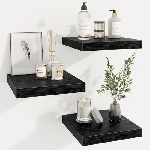 Square Floating Shelves for Wall, 11.5"W x 11.5"D x 1.25"H,