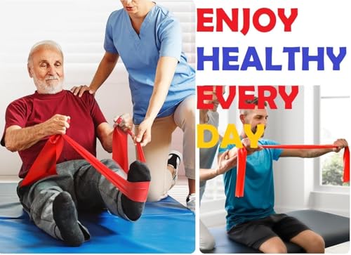 Resistance Bands Set [Set of 3] 1.5M/4.9ft Skin-Friendly Exercise Bands with 3 Resistance Levels,Workout Bands Set for Women Men,Ideal for Yoga,Gym,Fitness (MULTI-COLOR)) ((SET OF 3 (MULTI-COLOR)) - Image 3