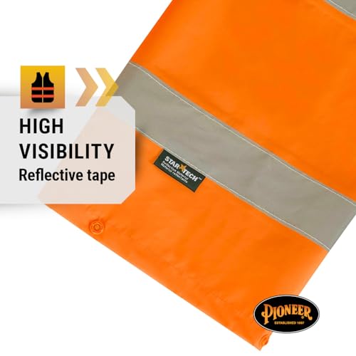 image for Pioneer High Visibility Rain Gear Safety Jacket and Bib Pants – Hi V