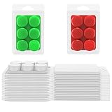 15 Pack Wax Melt Molds, 6 Cavity Clear Empty Plastic Wax Melt Containers, Round