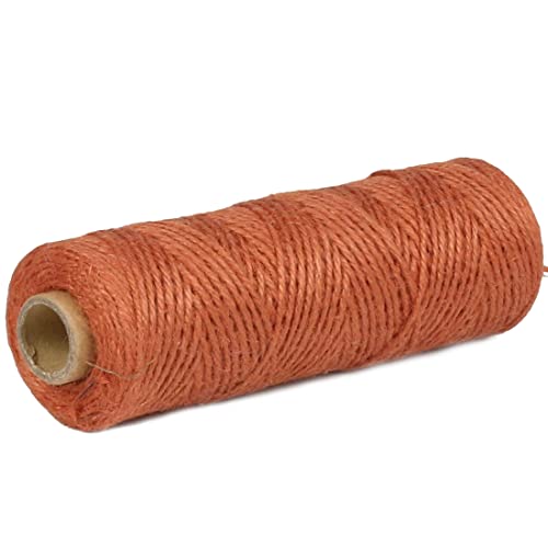 Image of 2mm 328ft Colored Natural Jute Twine String for Gift Wrapping Craft Baker Plant Christmas Ribbon Twine Handmade Arts Decoration Thin Packing String Home Decor