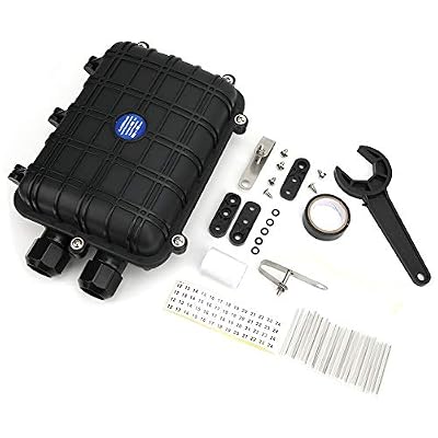 Fiber Optic Splice Box 1 in 1 Out Optic Splice Enclosure Enclosure Case for Overhead(48 core)