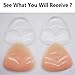 LLMoon Silicone Bra Pads Inserts, Transparent Cleavage, Enhancing Breast Pads(2 Pairs)