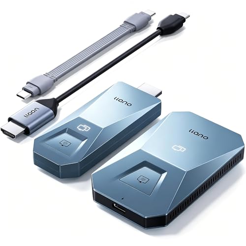 �uVGP2026��܁I���{�� �^4K �I�vllano T5 ���C�����X HDMI ��������M�@�Z�b�g 4K@30Hz PD65W�[�d�Ή� ���{�Z�K�F�؎擾 5G����x�� �~���[���g�����[�h���� �ő�50m�����`�� WIFI&�ݒ�s�v iPhone/iPad