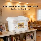 ChayWillow Portland Cement Pet Urn – Secure bone shaped lid closure