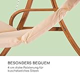 Gartenschaukel Hängesessel Hollywoodschaukel Sitzfläche praktisches Sonnendach - 5