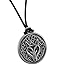 Deva Designs Celtic Wisdom Wolf Head Necklace Pendant Pewter