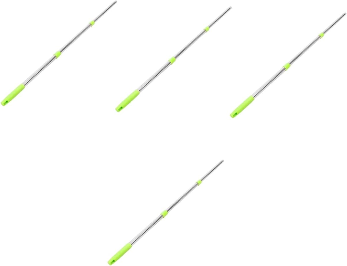 Didiseaon 4sets Flat Mop Handle Replacement Design Mop Stick Only for Commercial Use Easy to Clean