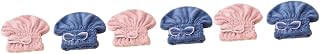 FOMIYES 6 Pçs Touca De Cabelo Seco Touca De Secagem De Cabelo Coral Velo Toalha De Banho Para Cabelo Toalha De Microfibra Toalhas De Cabelo De Microfibra Toalhas De Cabelo Para Mulheres