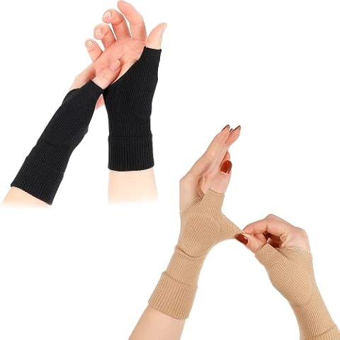 SHIZHENFU 2 Pairs Thumb Compression Arthritis Gloves Wrist and Thumb Support Braces Gel Hand Wrist Support Relief Wrist Pain for Sport Pain Man and Women Cover