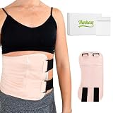 Castor Oil Pack Wrap for Stomach - Caster Oil Wrap for Liver Detox and Cleansing with Extra Pouch for Ice or Heating Pad - Soft Cotton, Reusable and Mess-Free (Castor Oil Not Included)