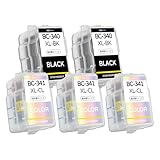 【稲妻トナー】BC-340XL 2個+BC-341XL 3個