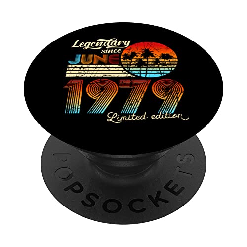 Cumpleaños Legendario Desde Junio De 1979 Regalo. PopSockets PopGrip Intercambiable