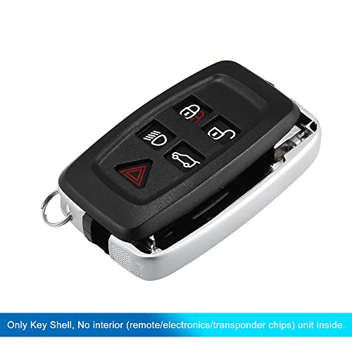 X AUTOHAUX New Car 5 Button Replacement Key Fob Shell Case Black for Vehicle, 7x4x2cm / 2.76"x1.57"x0.79"(L*W*H) - Image 4