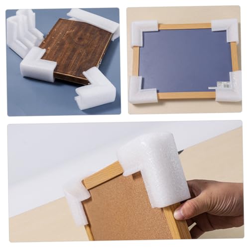 NULYLU 50 Stück Schaumpolster Eckenschützer für Bilderrahmen Verpackung Kantenschutz 35x50mm Weich Verpackungsmaterial Umzug Versand